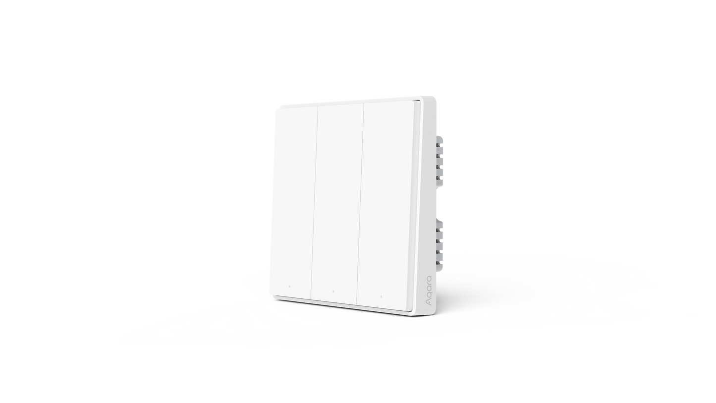 Công tắc âm tường thông minh Aqara D1 Zigbee (3 phím, có Neutral, màu trắng)