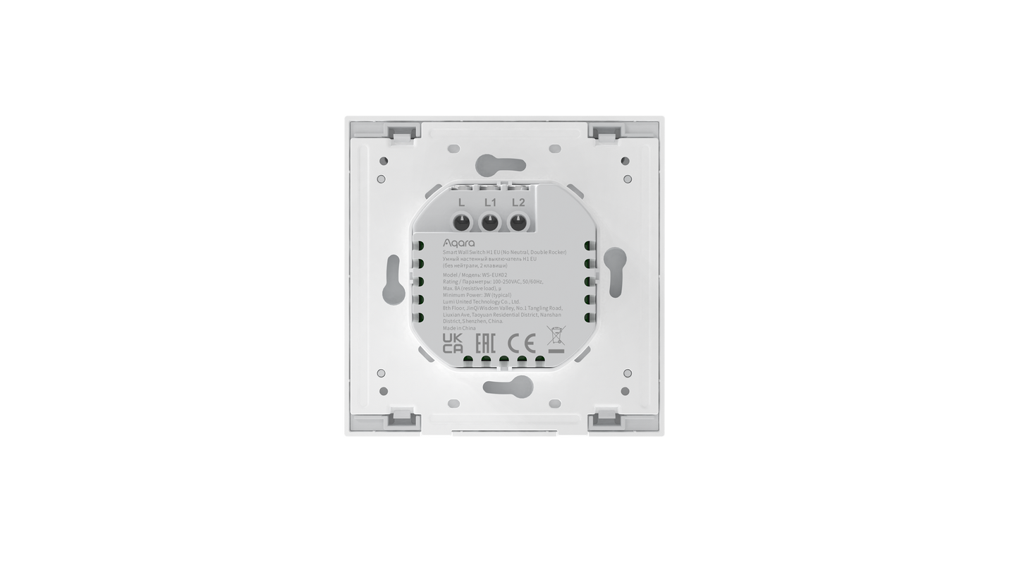 Công tắc âm tường Aqara H1 (không Neutral, 3 phím)